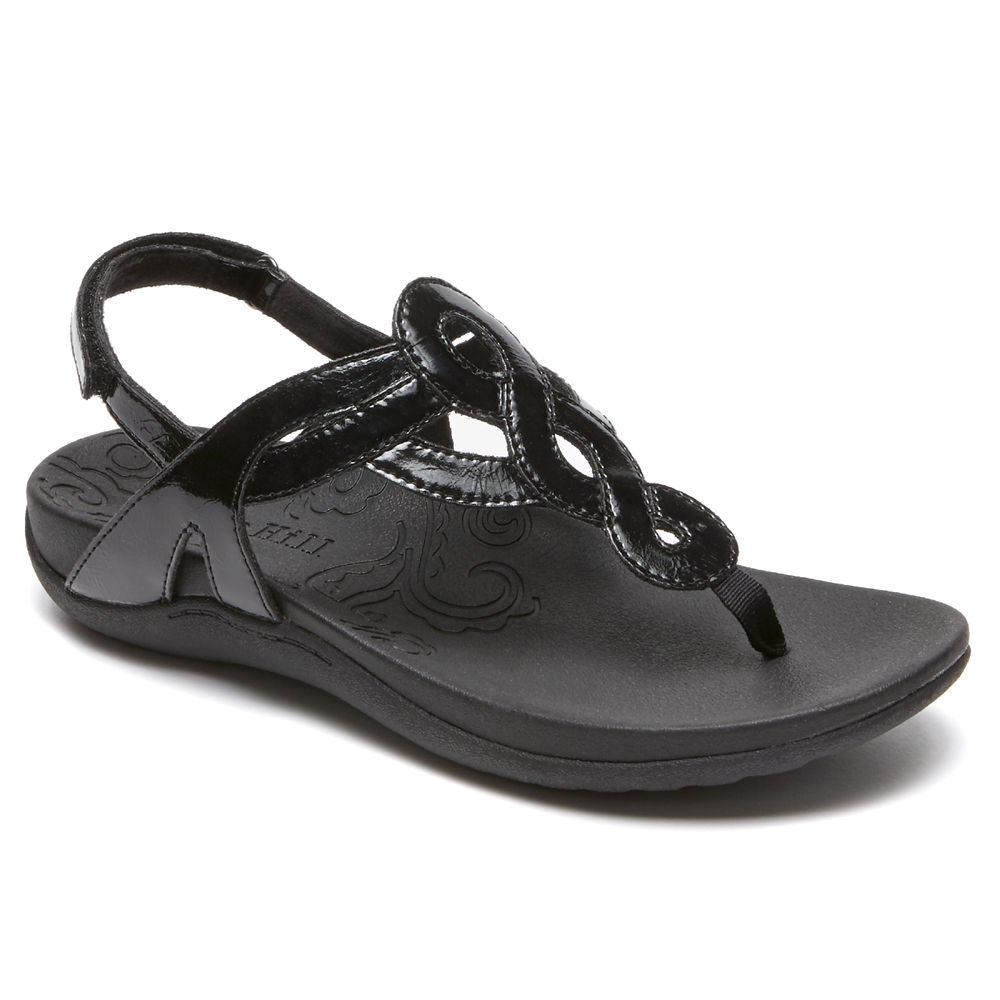 Rockport Sandals For Womens Black - Ramona - GP6891470